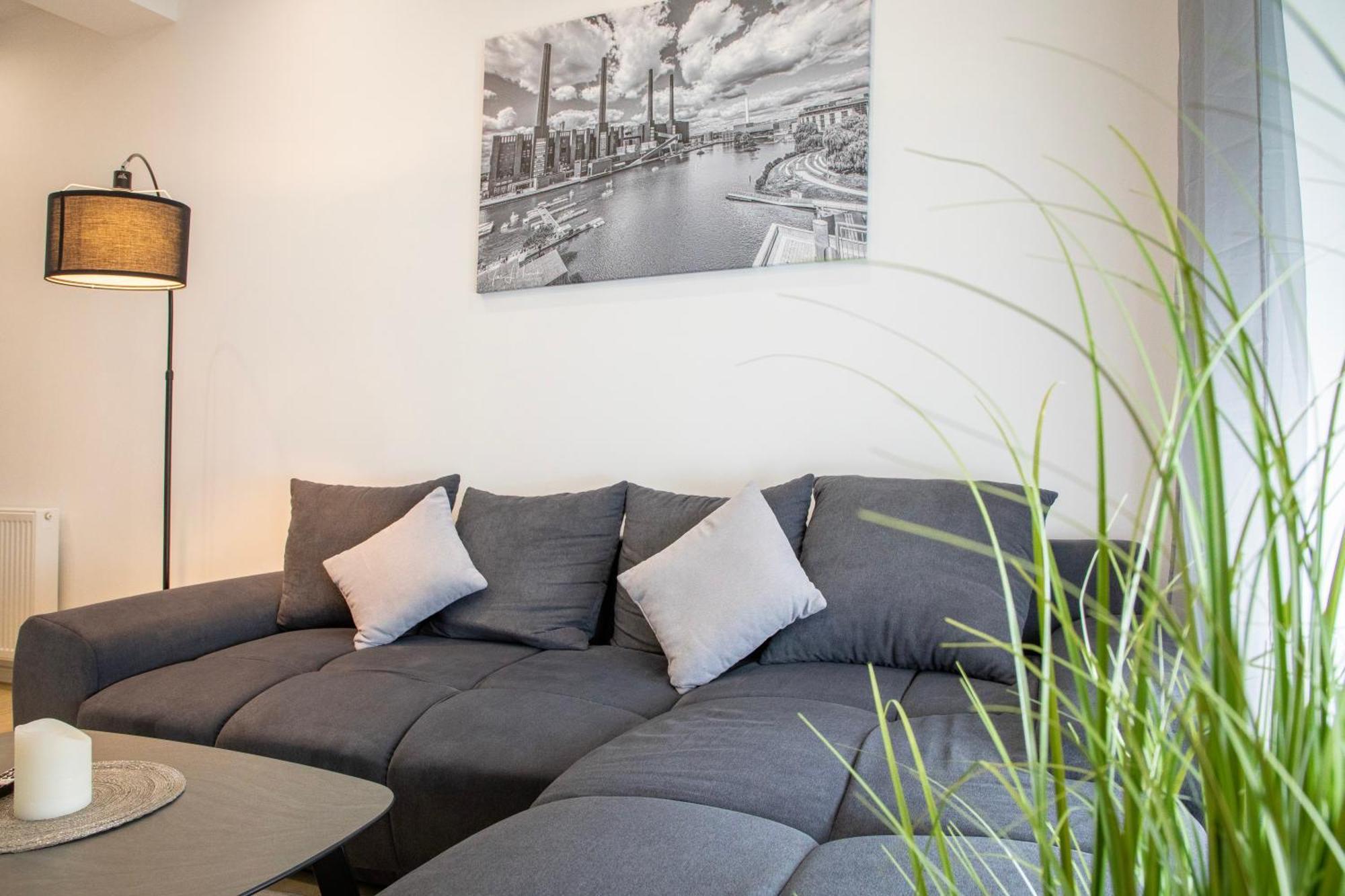 Hannibal - Design Apartment Lilie 2, Vw Naehe, Parkplatz, Kueche, Highspeed-Wlan, Fitness, Solarium Wolfsburg Kültér fotó